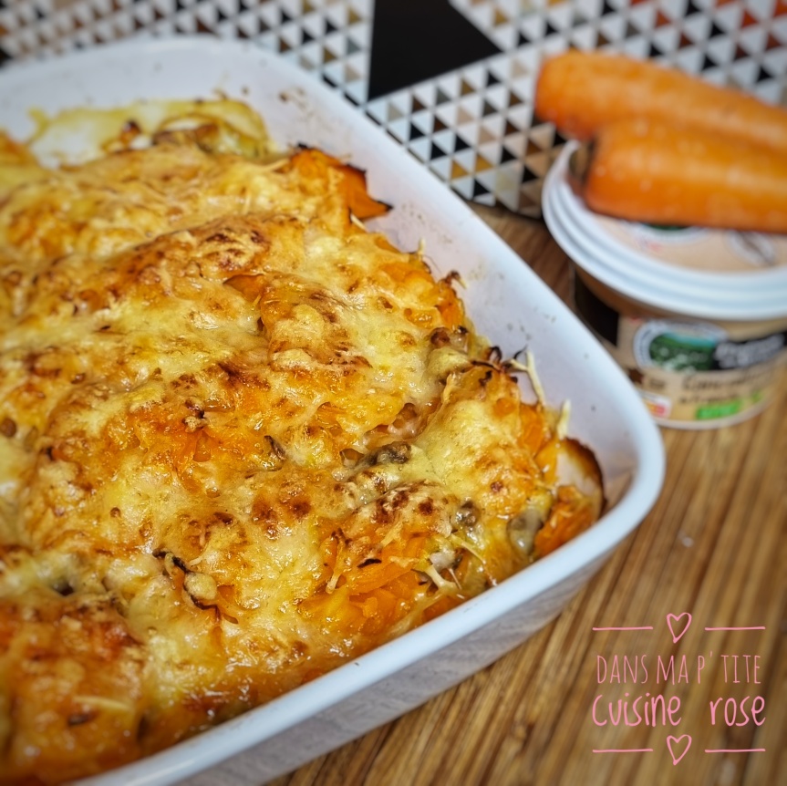 Gratin de carottes à la cancoillotte (au Companion ou au Cookeo ou non)